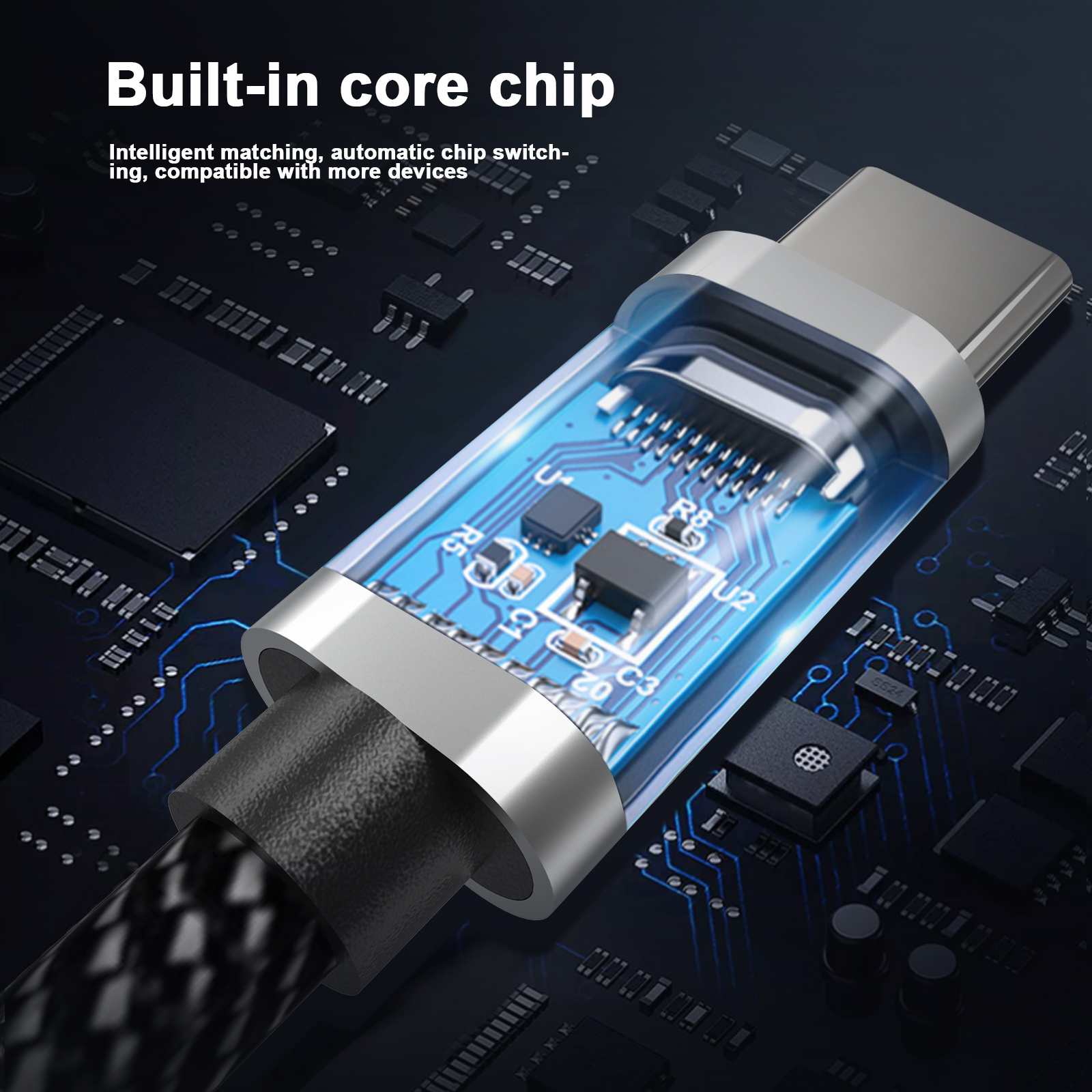 Adapter USB typu C na podwójny USB OTG HUB rozszerzający USB 2.0 typu C Plecionka do ładowania danych Cabo do Samsung Galaxy S22 MacBook Pro Air iPad