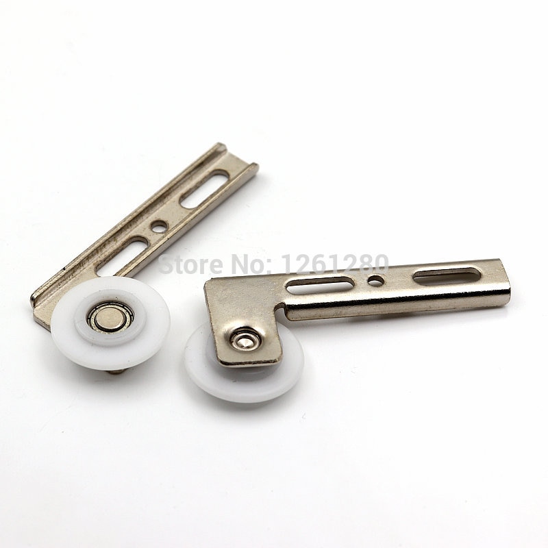 wardrobe furniture caster side-mounted pulley sheave pulley closet drawer External mounting cabinet pulley sliding door wheel