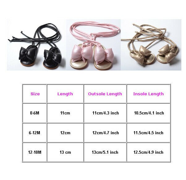Pu sandaal met grote strik, zachte zool, zomerschoenen voor babymeisjes, schattige prinsessenschoenen, antislip, lange gladiatorschoen