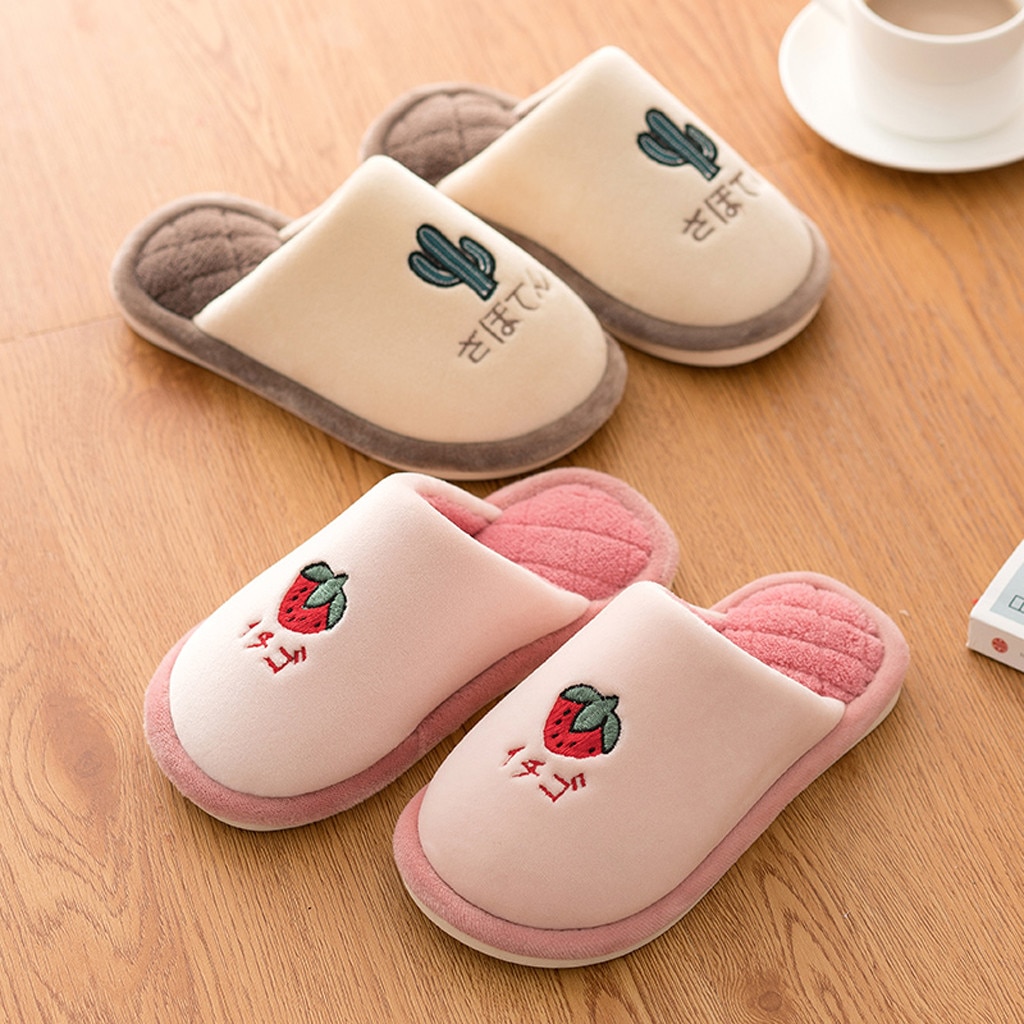 Slippers Toddler Kids Home Slippers Baby Girls Boys Cartoon Warm Indoors Floor Shoes Pantufa Infantil Flip Flops Kids Slippers