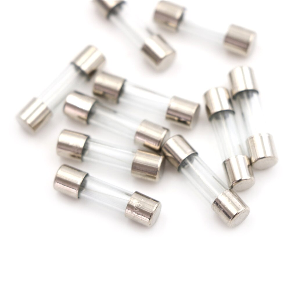 10 Stuks Slow 5Mm X 20Mm 1.6A T1.6A 250V Blow 1.6Amps Glazen Buis Zekering