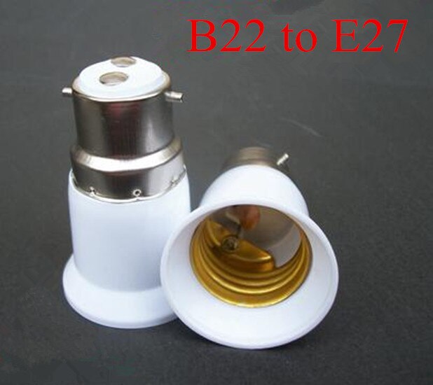 Essentiële verlichtingsaccessoires voor thuis, praktische  b22 to e27 verlenglampenhouder, lampadapter, converter, fitting, led-lamp