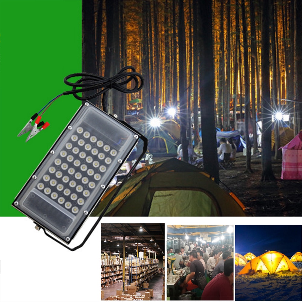 Lámpara LED de tungsteno de yodo de 12V CC 50w lámpara de proyección led impermeable de ingeniería al aire libre focos LED
