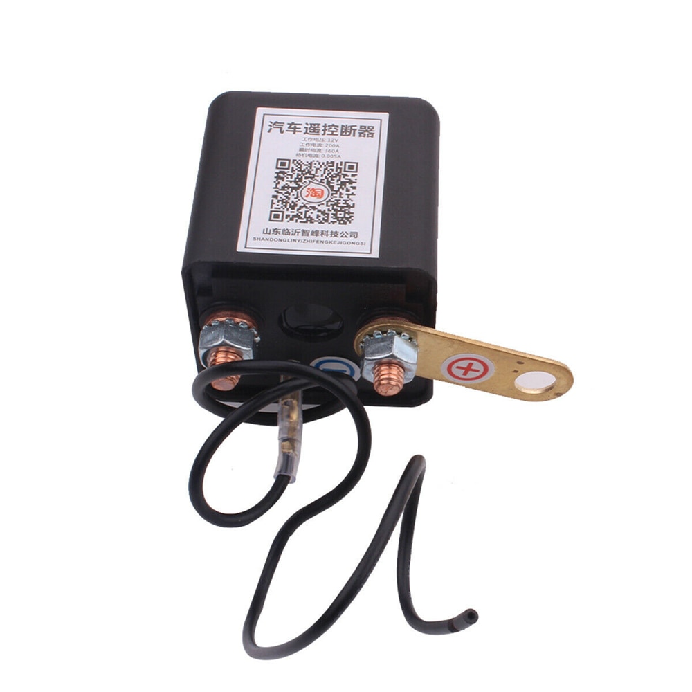 DC12V Universal Dual Battery Isolator Switch Relay Integrated For Motorcycle/Car/RV With Wireless Remote Control Disconnect