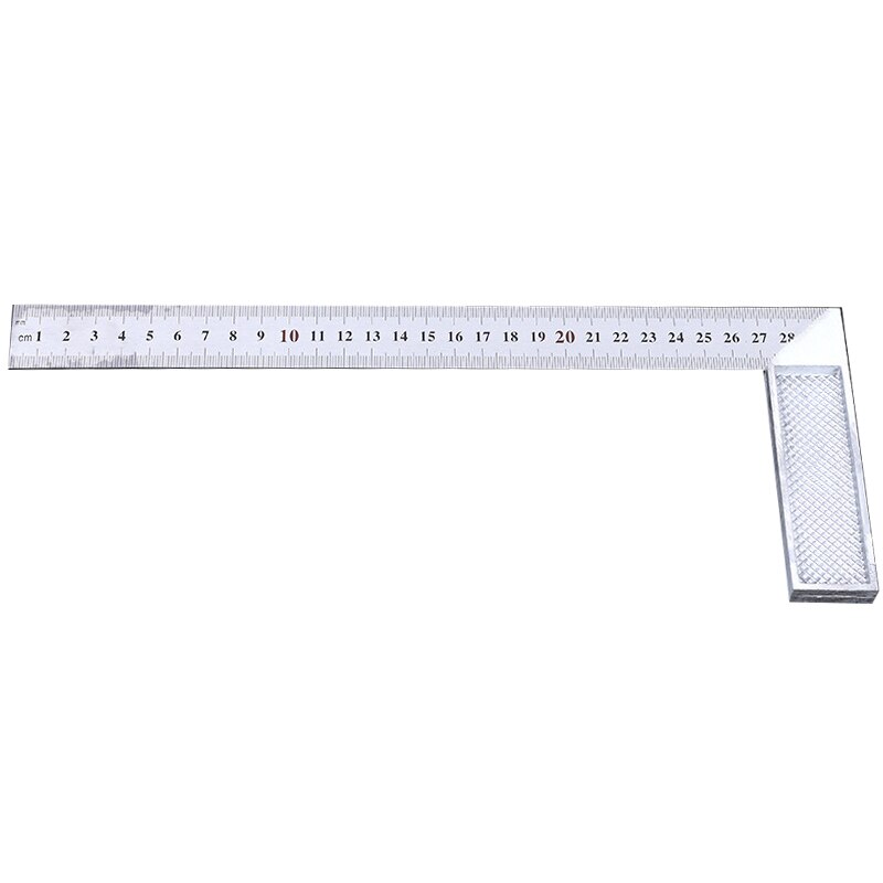 Urijk 30cm 90 Degree Metal Steel Try Square Engineers Wood Measuring Tool Right Angle Ruler Try Square Measuring Tool