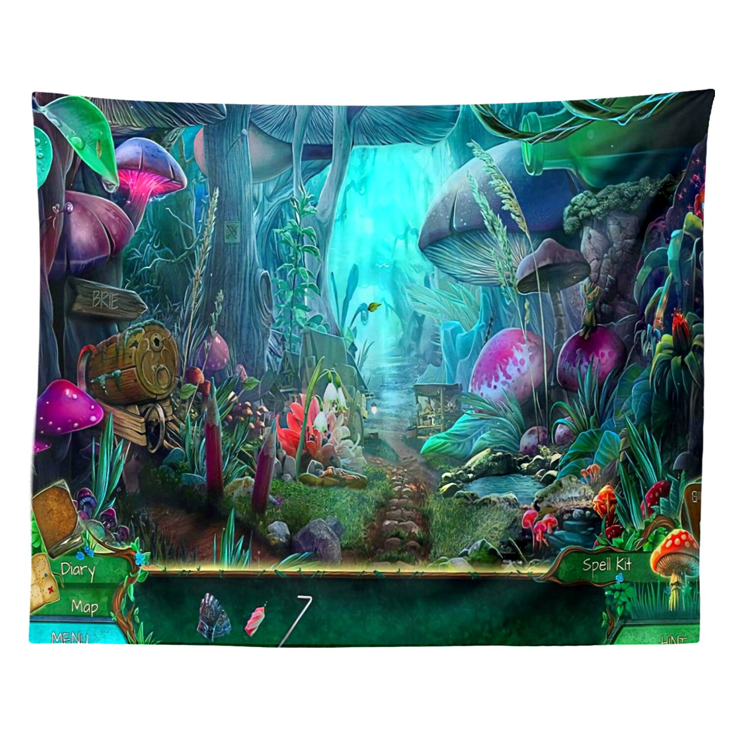 Psychedelic Mushroom Tapestry Fantasy Plant Wall Tapestry Galaxy Space Tapestry Starry Night Sky Tapestry Wall Hanging for Room: 10