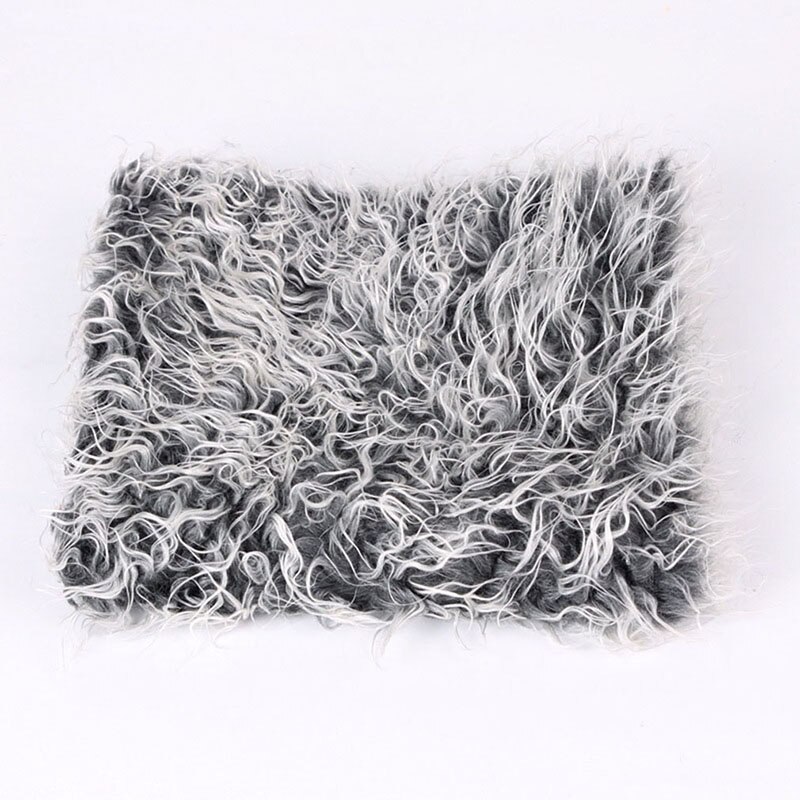 50*50cm Newborn Baby Photography Props Blankets Infant Fur Stretch Yarn Wrapped Props Blanket Outfit Photo Props: Dark grey