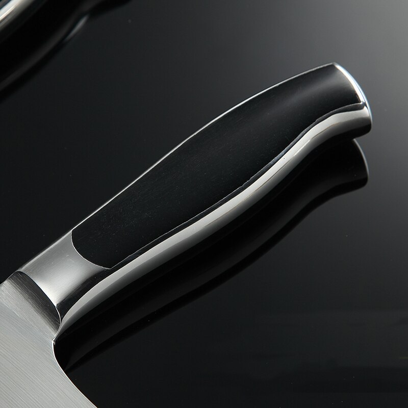 Skarp køkkenkniv i rustfrit stål kok kødhakker kniv træskaft hugge ben kniv køkken køkkenredskaber 2 stil