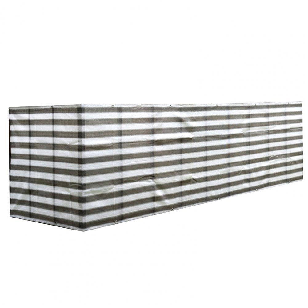 Sunshade Net Privacy Screen Fence Mesh Sunshade Net Convenient Helpful Sunshade Mesh: Black Gray