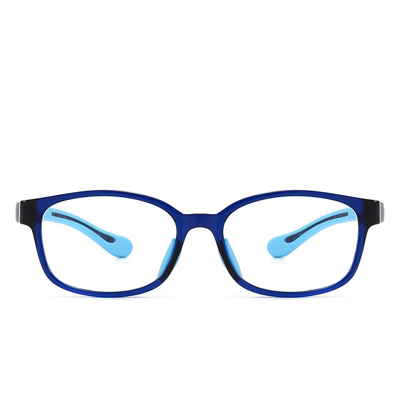 Kids Glasses Blue Light Glasses Boy Girls Adjustable Colorful Children Computer Optical Frame Eyeglasses Soft Frame UV400: BLUE