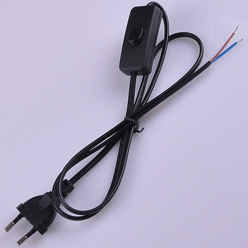 1.8M Black White Transparent Switch Cable Light Modulator Lamp Line Controller For Table wall lamp Electricity wire