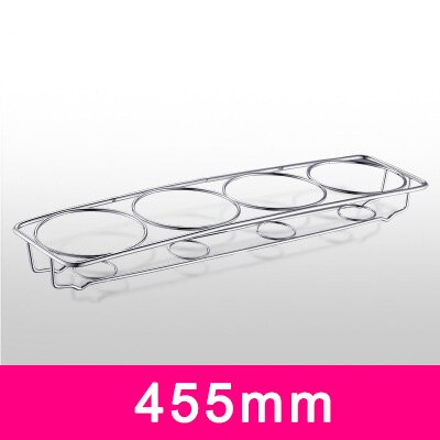 304 Stainless Steel Seasoning Box Jars Apple Shaped Salt Pepper Sugar Can Seasoning Bottle Storage Containers Kitchen Supplies: 4 grid bracket