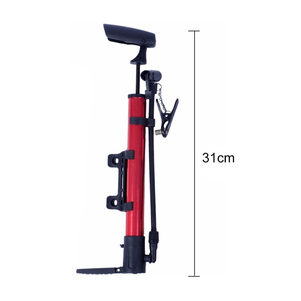 Bike Football Aluminium Alloy American British Valve Portable Air Pump Inflator Bicycle Accessories Replacement Parts