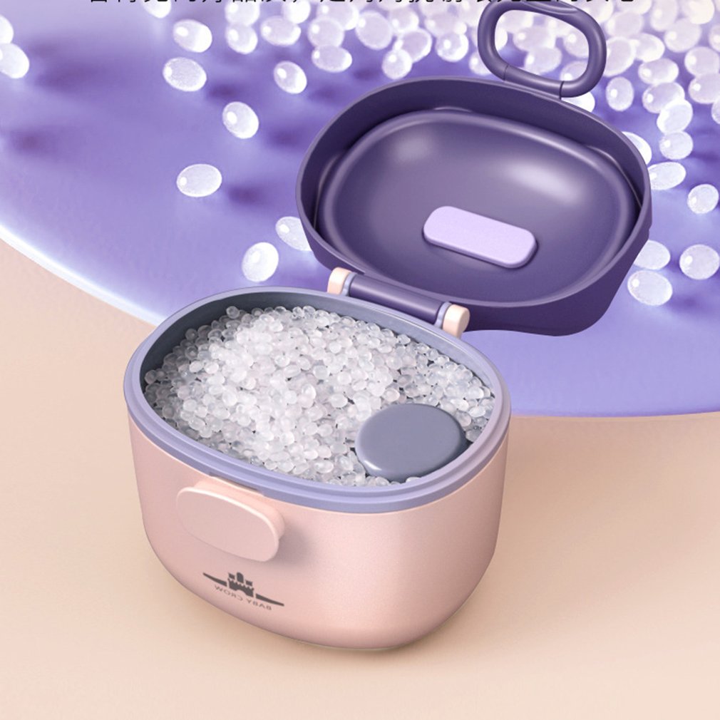 Portable Kids Food Storage Box BPA Free Formula Dispenser Cartoon Infant Milk Powder Box Toddler Snacks Container