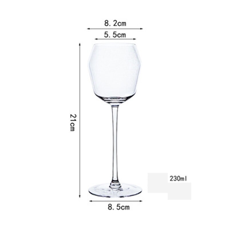 Lead Free Crystal Goblet Champagne Glasses Home Bar Cups Couple Married Sparkling Wine Glass Party Cocktail Glass: L S