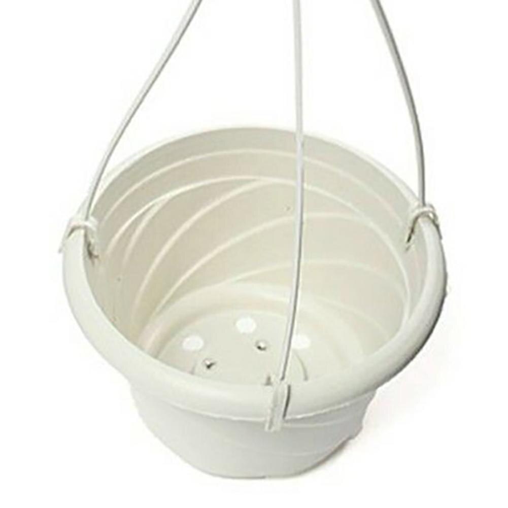 Hage krok-type potte plast balkong krok-type hengende rose celosia blomsterplante potte kurv planter holder hjem