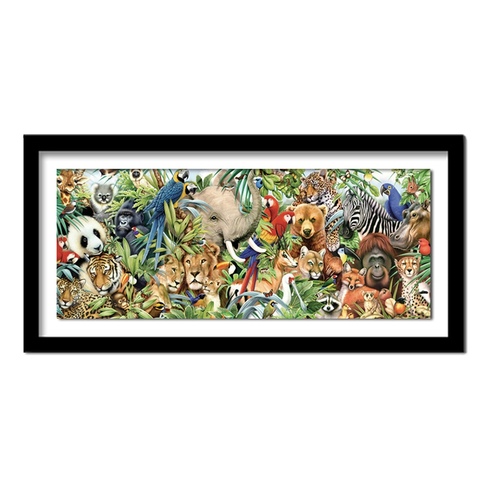 5D DIY Diamond Painting Zoo Animals Embroidery Full Square Diamond Cross Stitch Rhinestone Painting Home decor