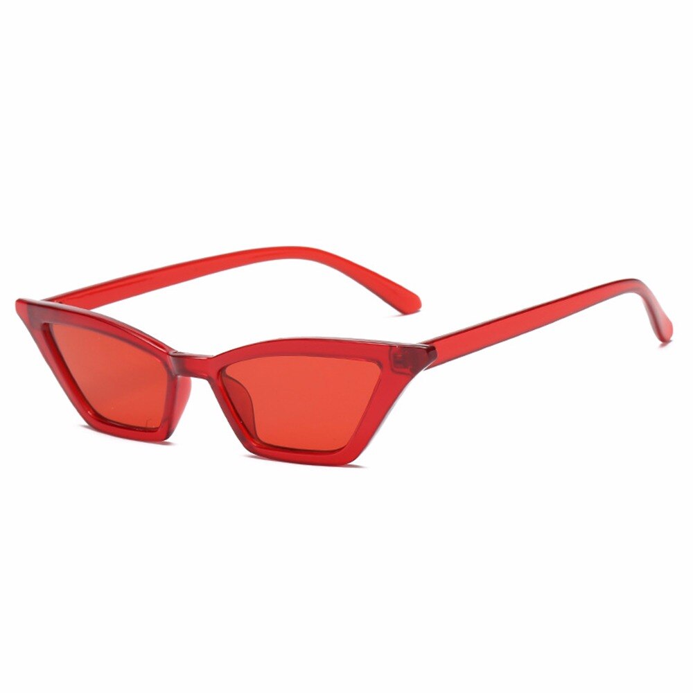 Rétro Vintage unisexe lunettes de soleil rappeur ovale nuances Punk lunettes Rock Band Rock conduite Sports de plein air pilote lunettes: red clear