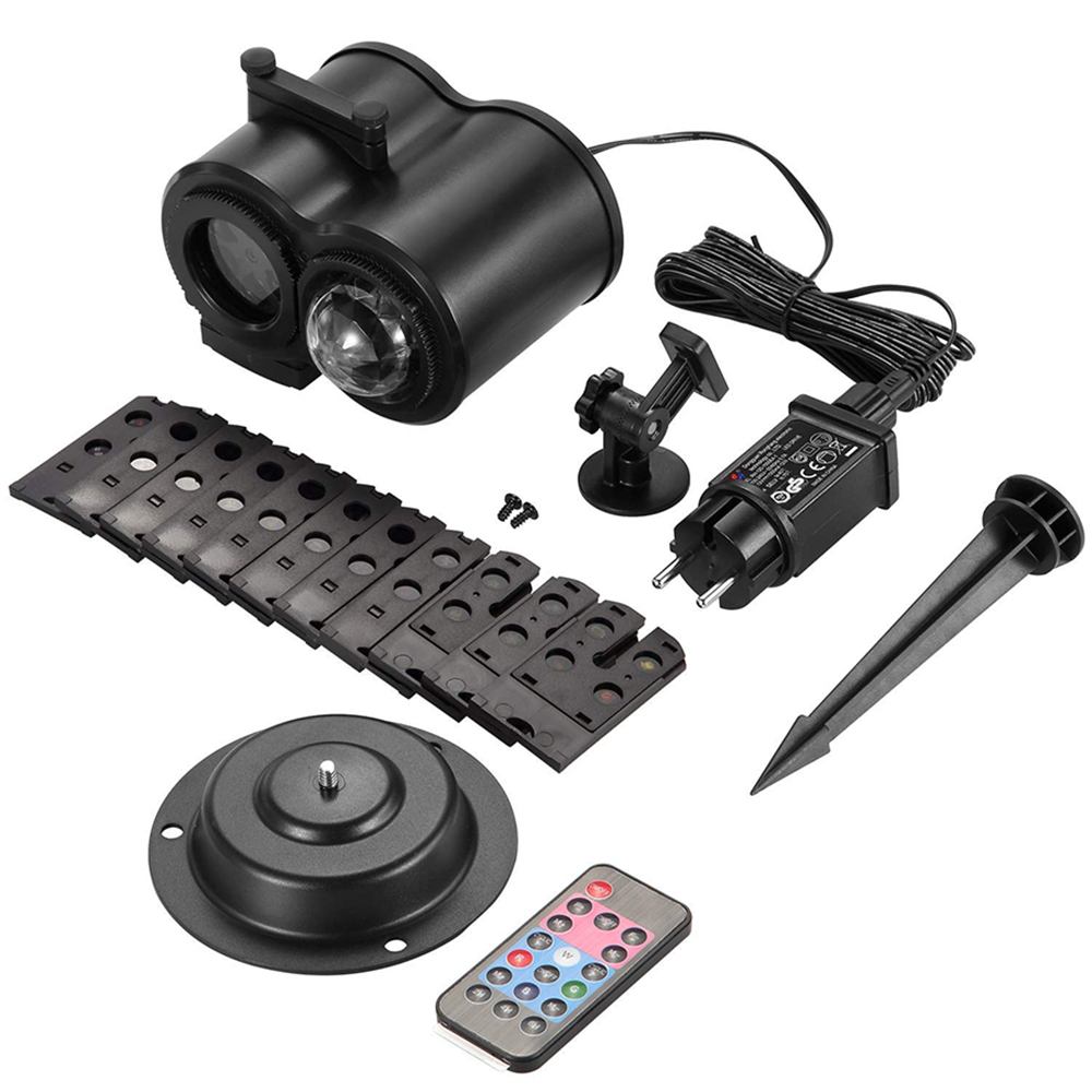 Lámpara de proyección de diapositivas multiuso 12 lentes de patrón 10 Luz de ola Luz de proyección LED para Navidad de Halloween