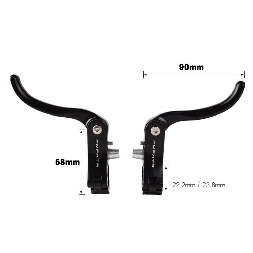 1 par 205d cykel bremsegreb 23.8/22.2mm cykel bremse håndtag til 25.4/31.8mm mtb cykel reservedele
