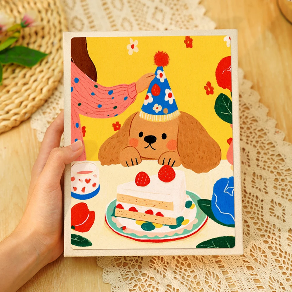 Álbum de fotos de 200 páginas y 6 pulgadas, álbum conmemorativo para Festival, almacenamiento de tarjetas, almacenamiento de fotos para el hogar para registros de crecimiento de niños: Borgoña