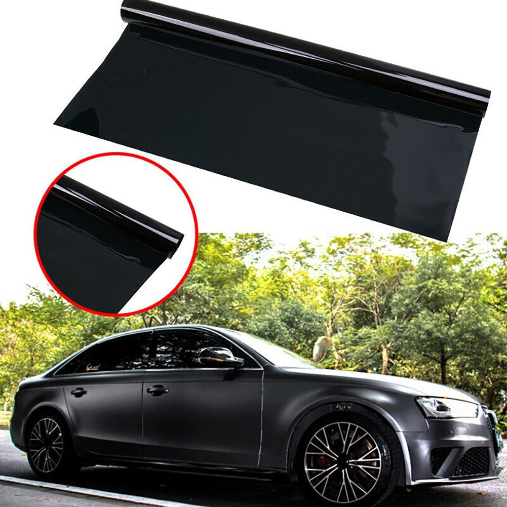 Car Window Tint Limo Dark 1% VLT 20" In X 10' Feet Uncut Roll Auto FILM Blocks Harmful Sunlight UV-rays