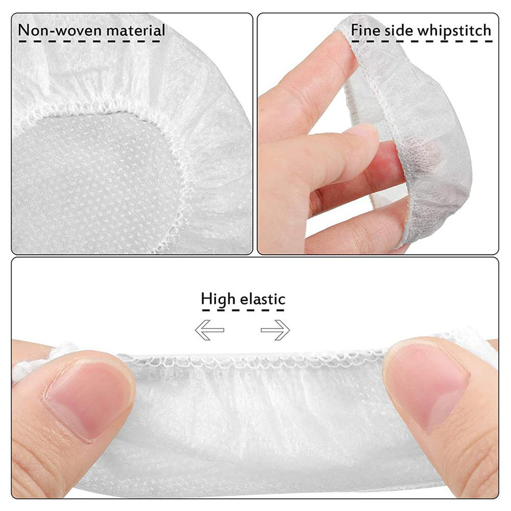 100PC Einweg-Kopfhörer abdeckung nicht gewebte Ohrmuschel kissen für 10-12CM Headset Ohr polster Hygienische Vliesstoff abdeckung