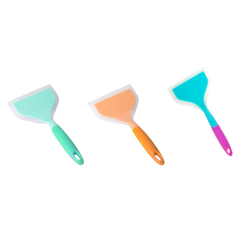 Flexible Heat Resistant Kitchenware Silicone Shovel Opening Jade Pizza Thick Egg Shovel High Temperature Shovel Nonstick Spatula