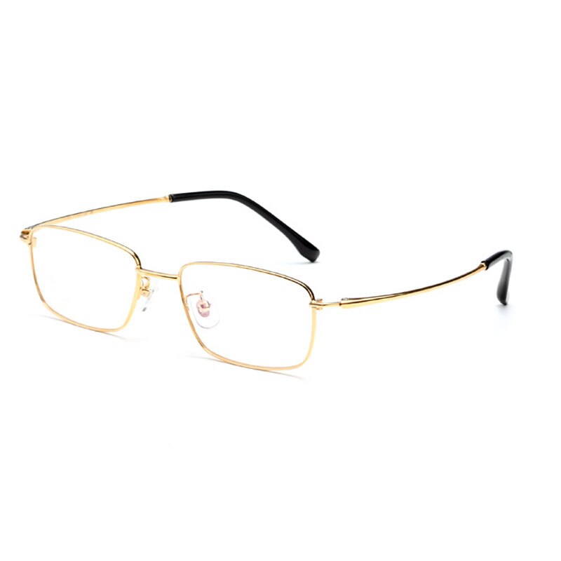 Pure Titanium Frame Glasses Full Rim Eye Glasses Nearsighted Eyeglasses and Reading Glasses Unisex Rectangle Spectacles