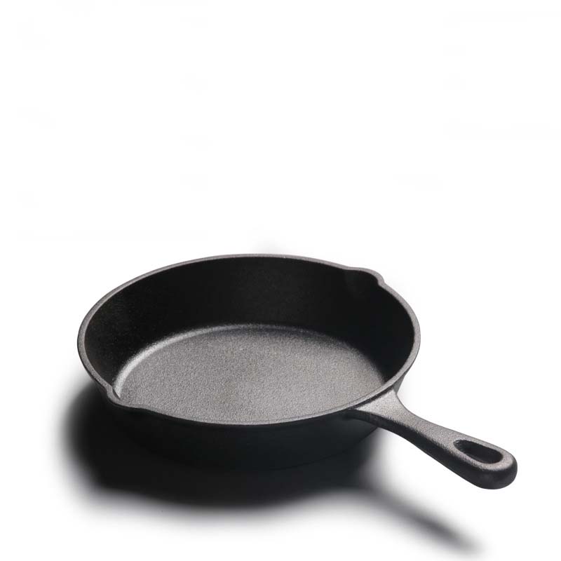 Olla de hierro fundido para sopa, de fondo plano, sin recubrimiento, sartén antiadherente, utensilios de cocina para sopa