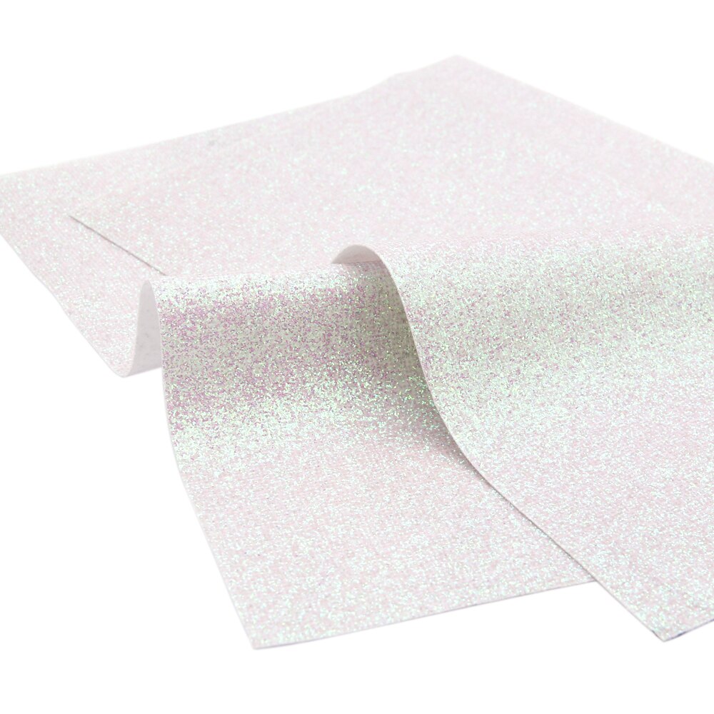 30*140cm ensfarvede glitter syntetiske læder stofark, diy håndlavede materialer til fremstilling af pung øreringe  ,1 yc 7826