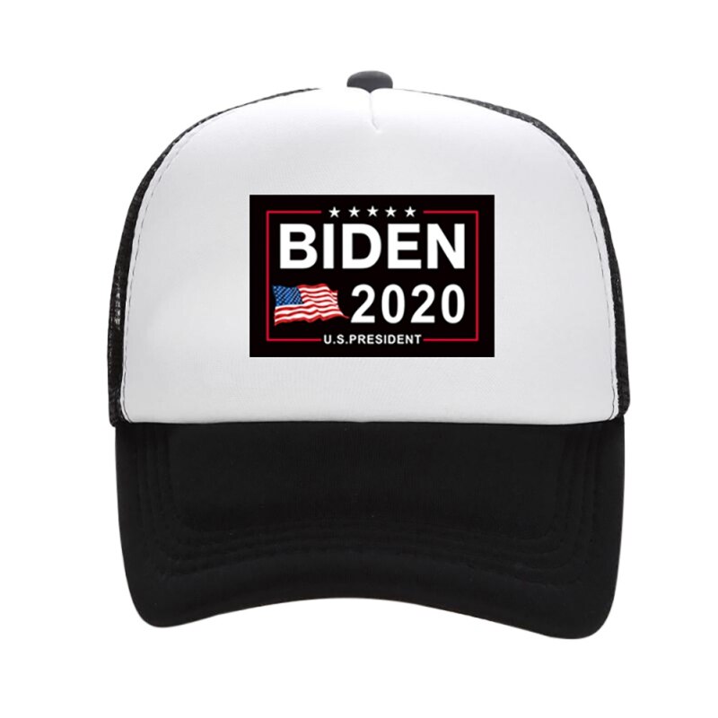 Biden American Flag Baseball Cap Adjustable Sun Mesh Running Hat American Election Breathable Baseball Hat: CBW