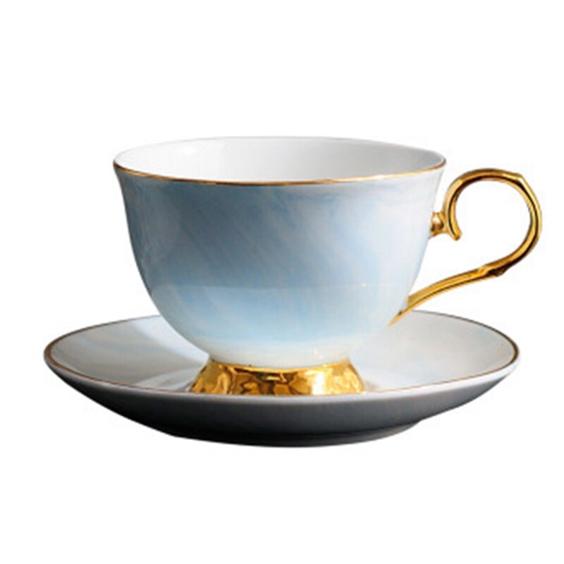 Marble Phnom Penh Ceramic Coffee Cup and Saucer Set Afternoon Tea Cup Lovers
