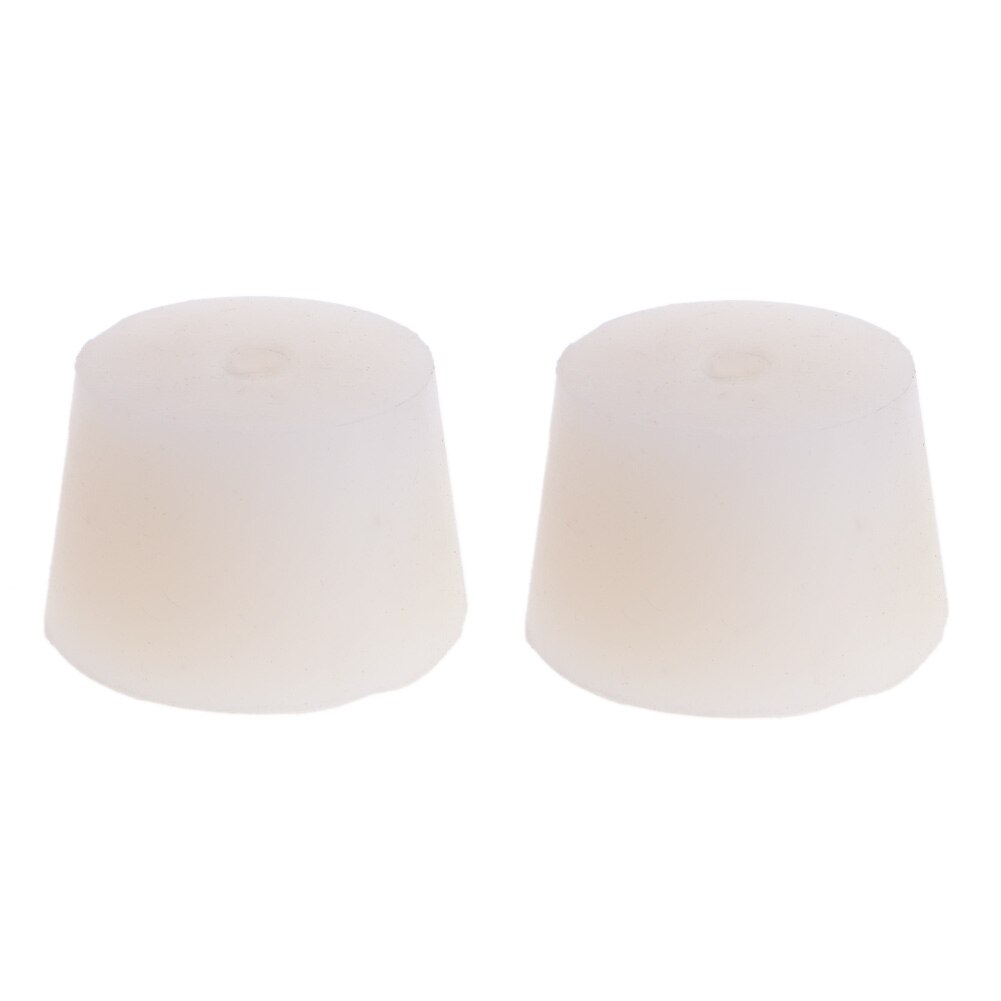 2 Pièces Silicone Bouchon En Caoutchouc Avec Trou Sas Barboteur Vanne Vin Bière: Gris foncé