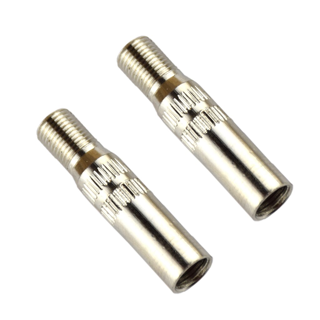 Adaptateur d&#39;extension de bouchon de Valve de pneu en laiton chromé, 2 pièces, pour voiture, vélo, moto, Etc, Type à vis