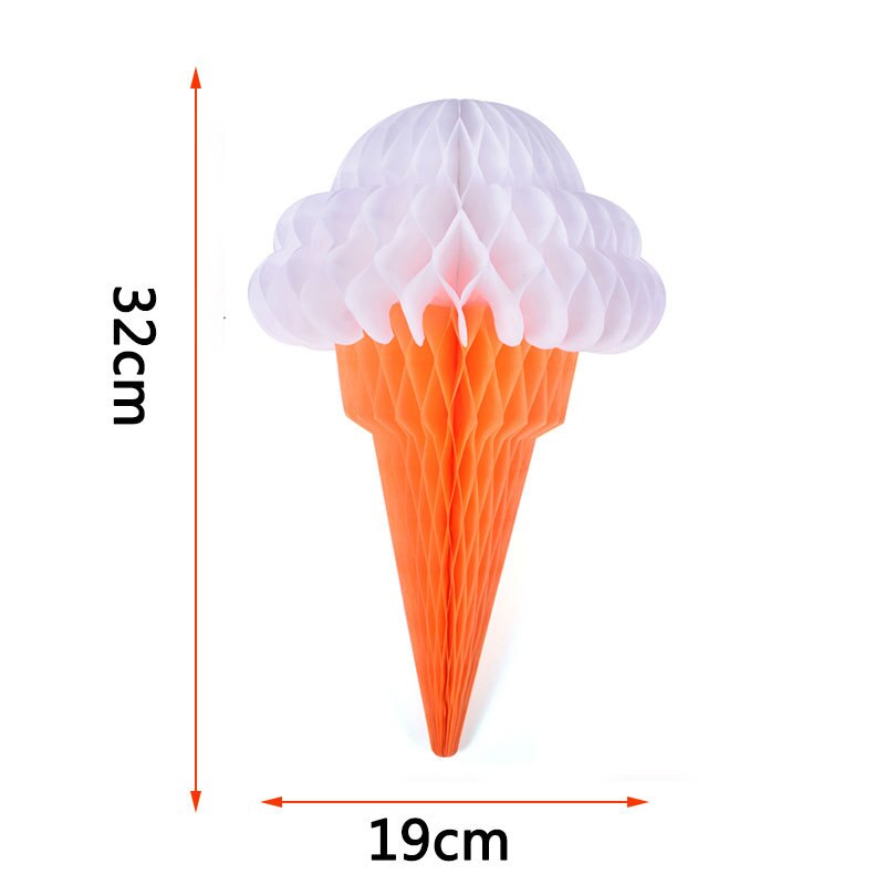 Wiszące papierowe papierowe flaming ananas kaktus o strukturze plastra miodu strona dekoracji hawajskie Luau urodziny ślubny wystrój domu dostaw: biały