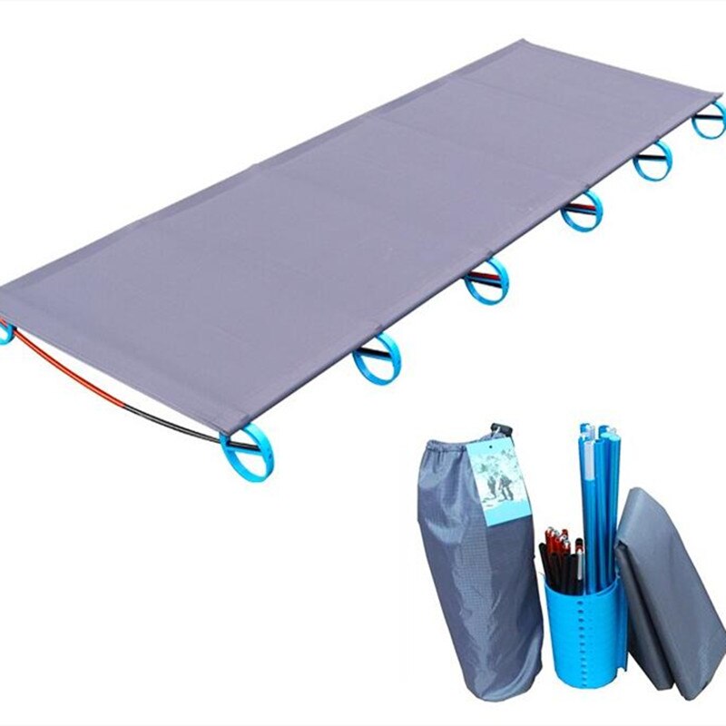 Camping Folding Bed Ultralight Single Bed Tent Cot Portable Sleeping Bed Alloy Frame