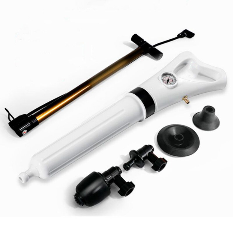 High Pressure Air Drain Blaster Gun Clog Dredge Tools Powerful Toilet Plunger Auger Cleaner For Bathroom Kitchen Sink WF711312