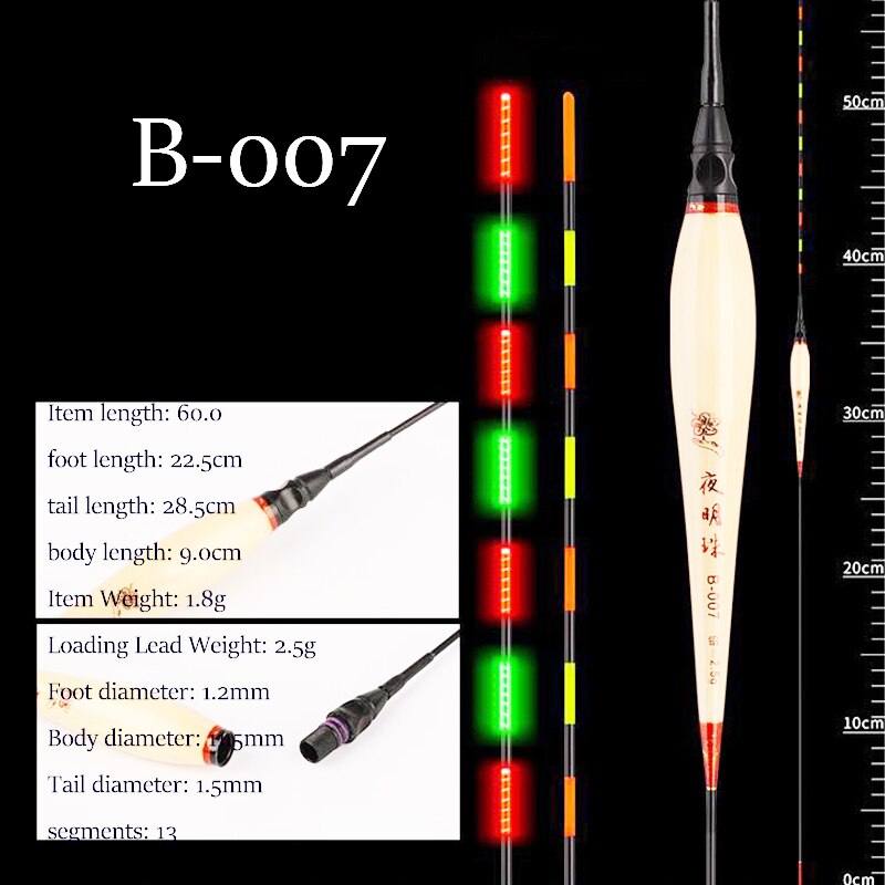 Reed Fishing Floats Shallow Water Boya Vertical Buoy Super Long Fresh Water Fishing Bobber Big Buoyancy Fishing Accessories: B-007