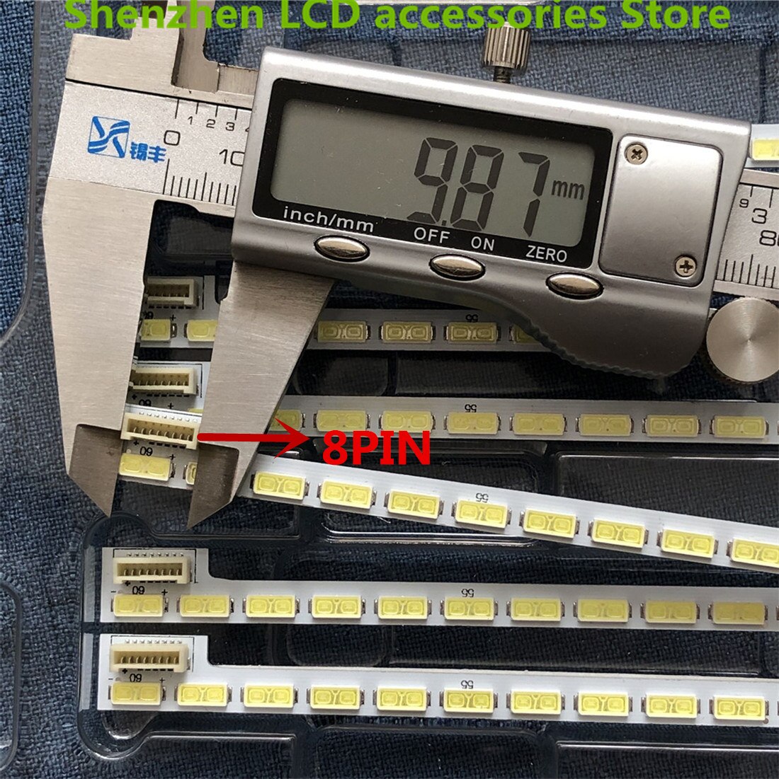 Tira de luces LED de iluminación trasera, accesorio para LG 42LS570T 42LS570S 42LS575S T420HVN01.0 42 pulgadas 7030PKG 60ea 74.42T23.001-2-DS1, 60LED, 525mm, 2 unids/lote