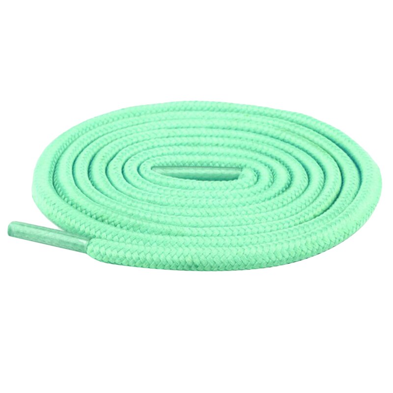 120cm lacets ronds Sneaker lacets de chaussures cordes lacets bottillons couleur unie botte de Sport dentelle chaussure athlétique ficelle 2 pièces/ensemble: light green