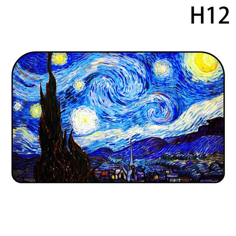 Cartoon Astronaut/Dolphin/Lavender/Tropical Rainforest/Van Gogh Starry Sky Magnetic Car Cover Sunshade Curtain Window Sun Visor: CAR13592H12