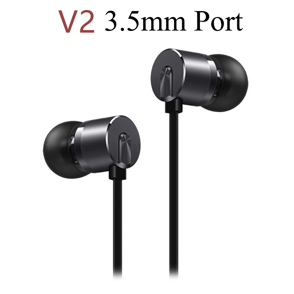 Originele Oneplus Bullet 2T V2 Headset Voor Een Plus 7T Pro/ 7 Pro /6T Oortelefoon type-C 3.5Mm Bullet 2T V2 Headset Mic Hoofd Telefoon