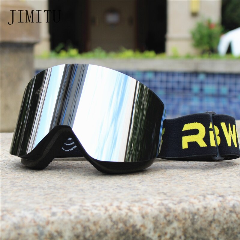 Ski Goggles with Magnetic Double Layer Lens Magnet Skiing Anti-fog UV400 Snowboard Goggles Men Women Ski Glasses Eyewear