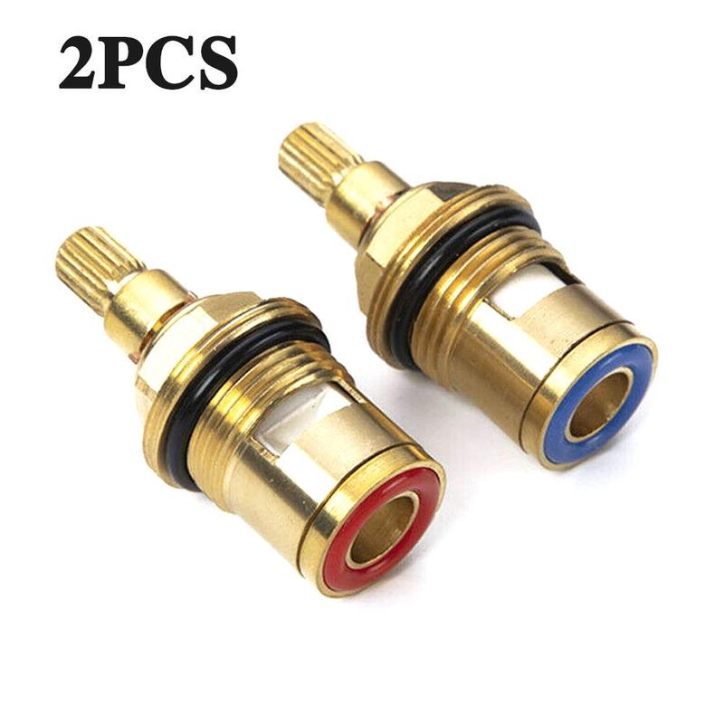 1 Paar Vervangende Kleppen Voor Badkamer Hardware Accessoires Keramische Ventiel Dubbele Tand Keramische Onderdelen Kraan Reparatie Onderdelen