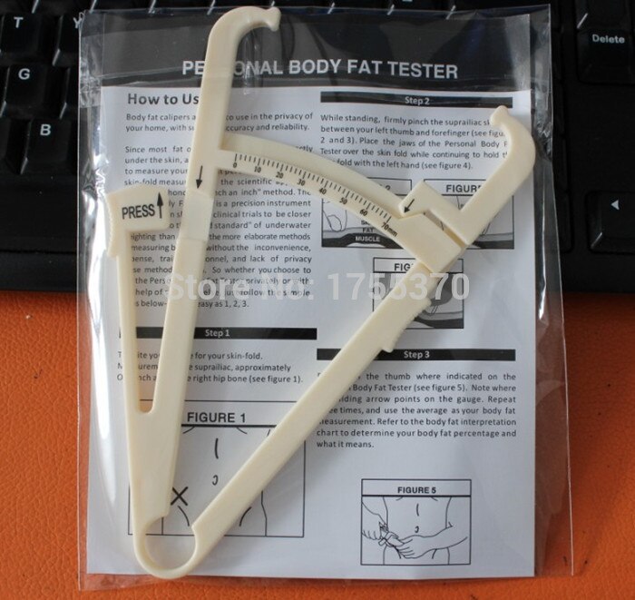 Personal Body Fat Caliper Tester Fitness Analyzer Measure Charts Fitness Keep Health Slim Body Tool