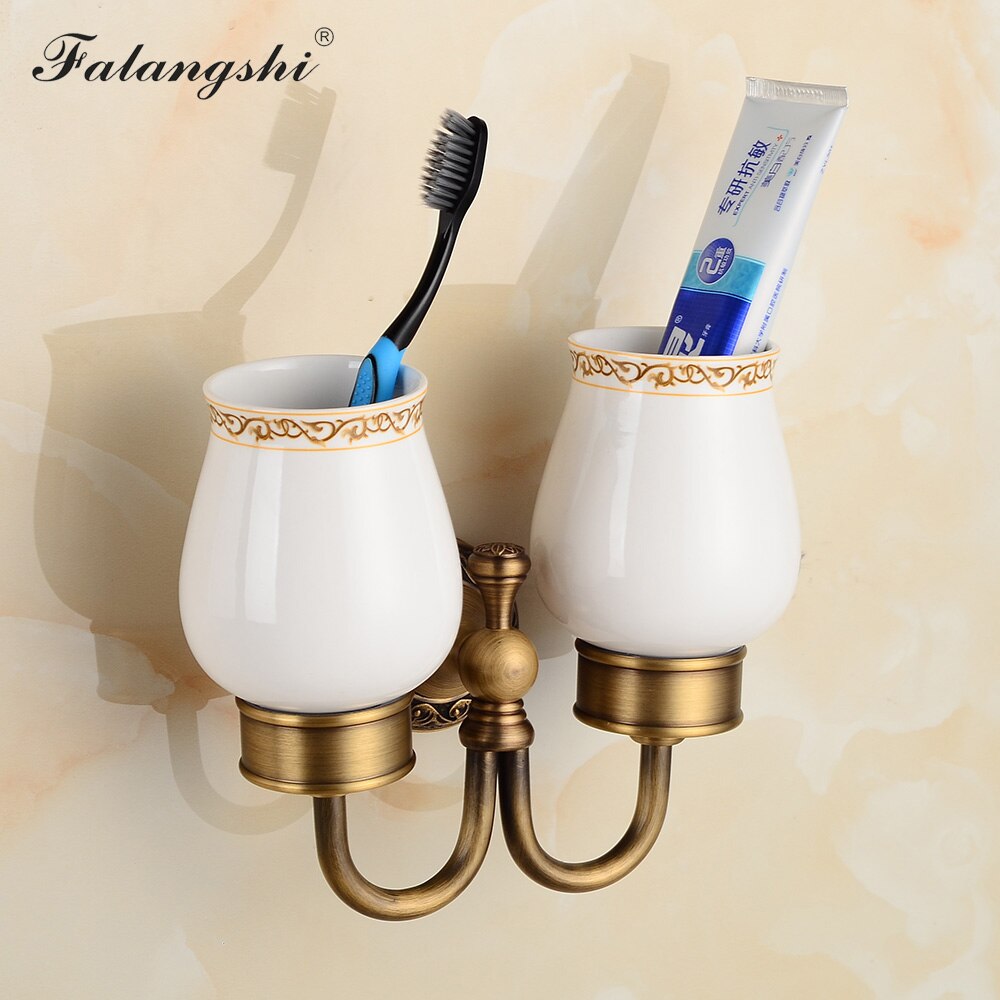 Copper Brass Bathroom Hardware Set Toothbrush Holder Toilet Paper Holder Towel Bar Soap Dish Sanitary Wares for Bathroom WB8802