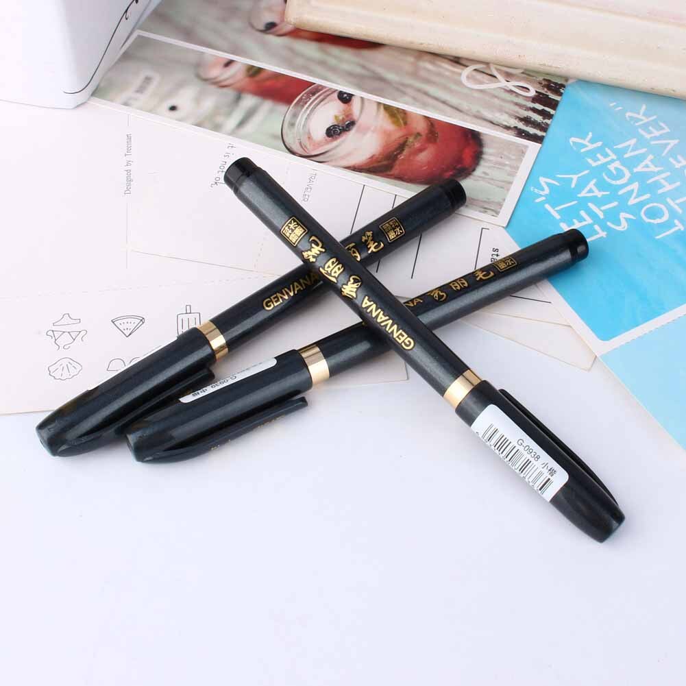 3 uds caligrafía japonesa y China Shodo lápiz de tinta para pinceles escritura dibujo artesanal SG caligrafía pluma suave negro pluma de belleza