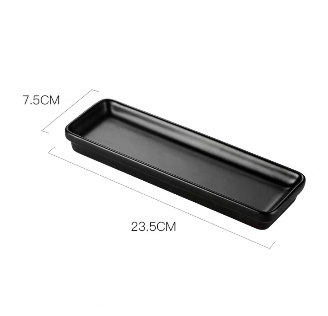 Ceramic Storage Tray Rectangle Fruit Salad Dessert Plate Dinnerware Nordic Snack Storage Tray Kitchenware Organization Container: 4