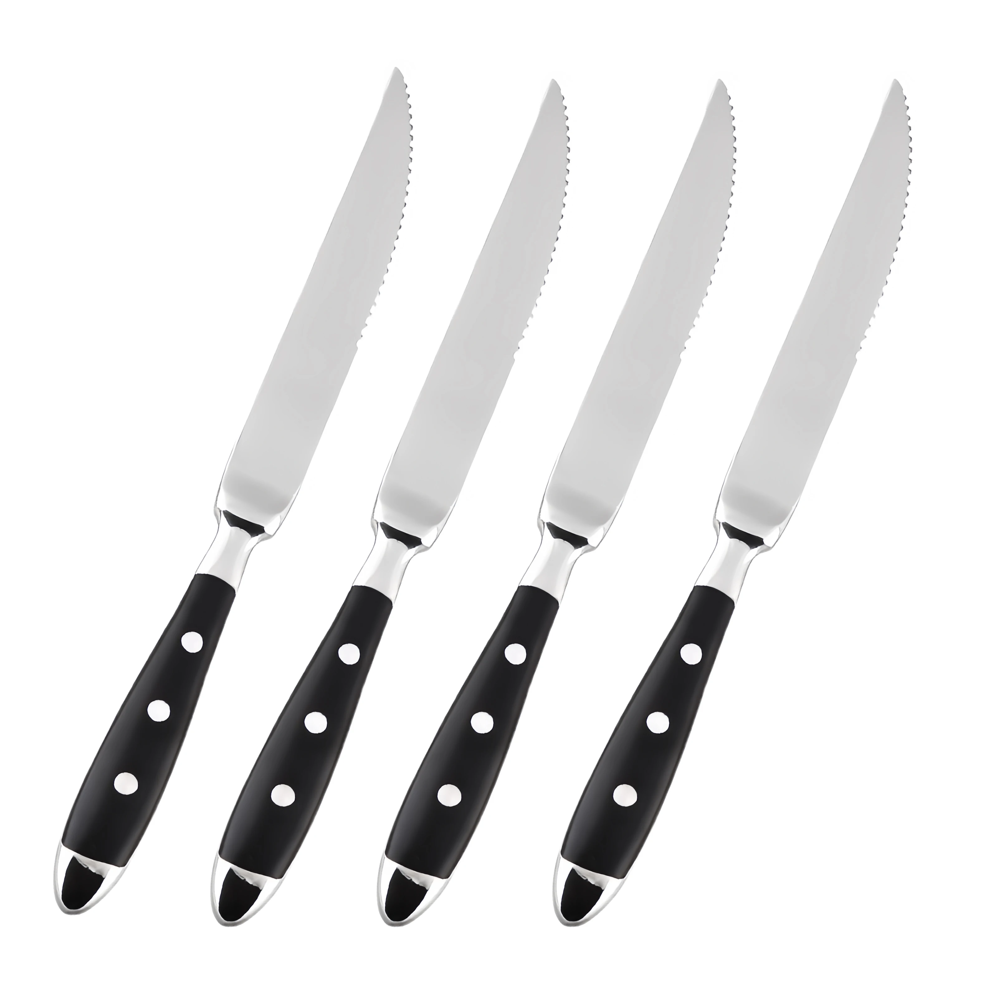 Cubiertos clásicos y elegantes de acero inoxidable, juego de 4/6/8 piezas, cuchillo deportivo de , cuchillo para carne con horquilla completa, juego de cubiertos creativos: Verde